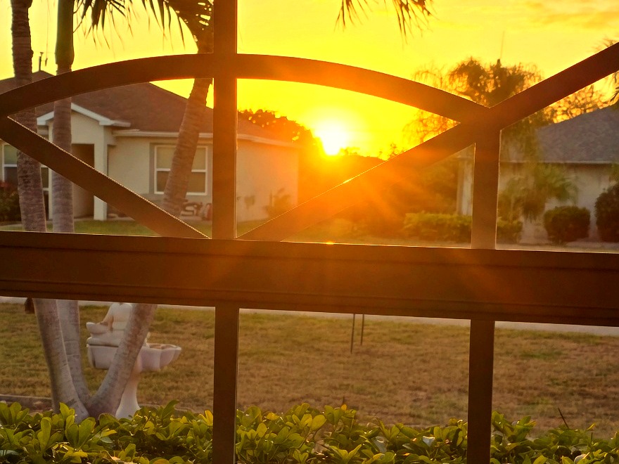 Sunset Through the Front Window